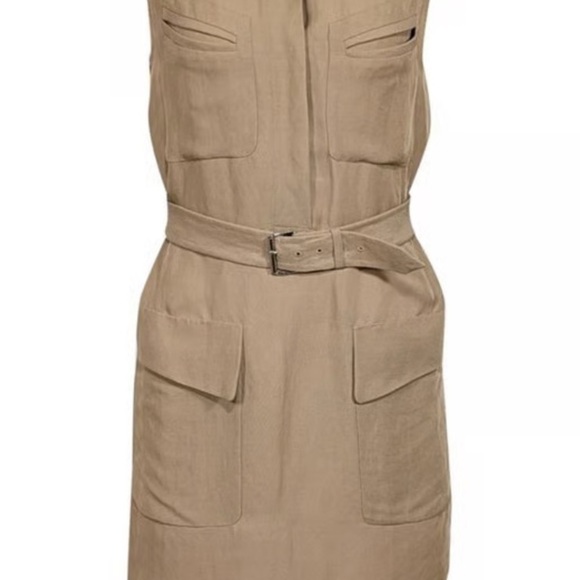 3.1 Phillip Lim Tan Sleeveless Utility Belted Sheath Dress - Picture 14 of 14